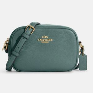Coach leather mini crossbody bag